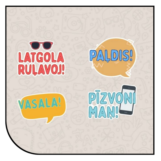 Digitaluos latgalīšu uzleimis