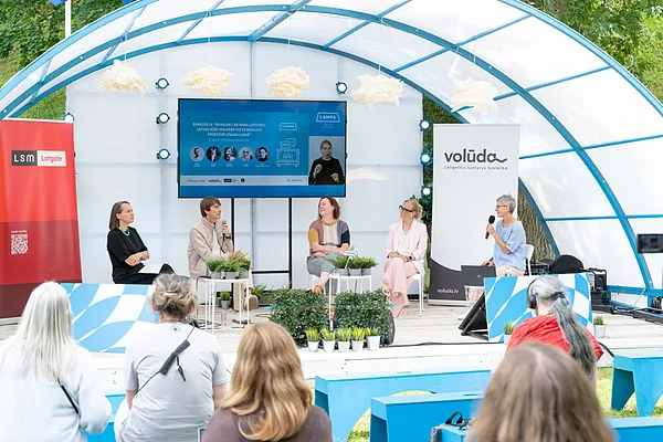 Diskuseja sarunu festivalā "LAMPA" 10.07.2026.